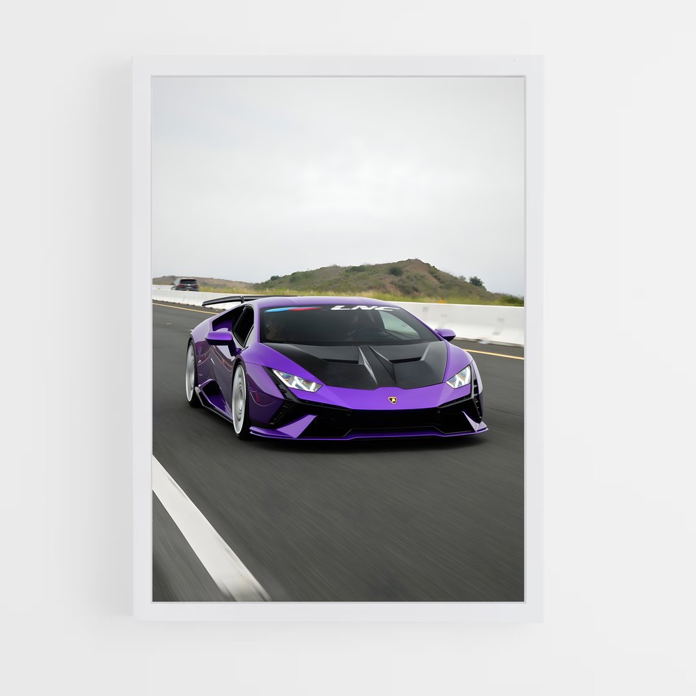 Poster Huracan Vitesse – affiche Lamborghini (vue 3)